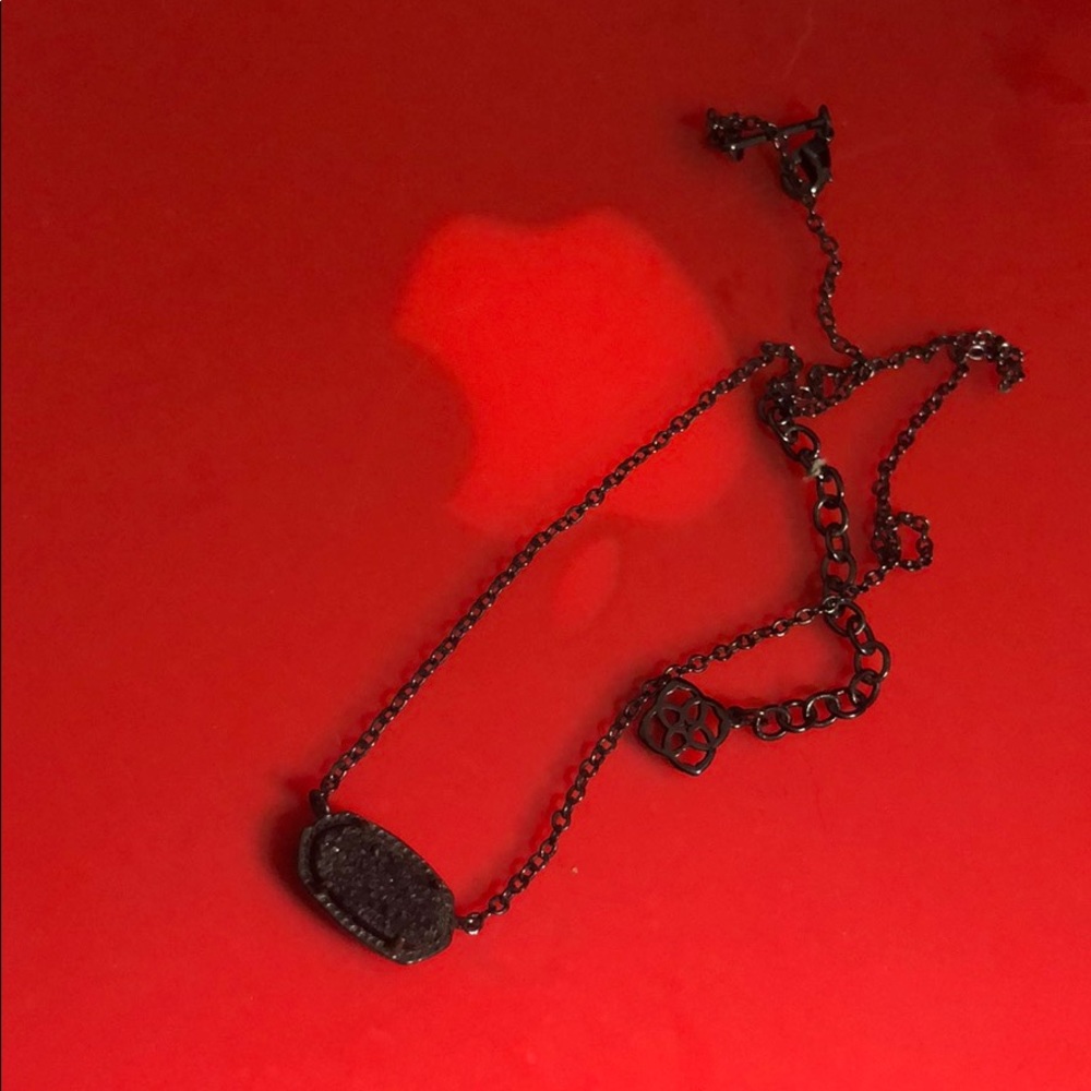 Kendra Scott black drusy necklace